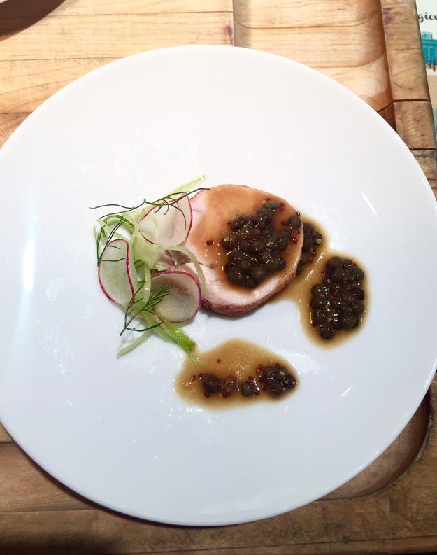 Christopher Wan InterContinental San Francisco Dish: Ballotine of Young Chicken with Red Miso, DePuy lentils and grain mustard