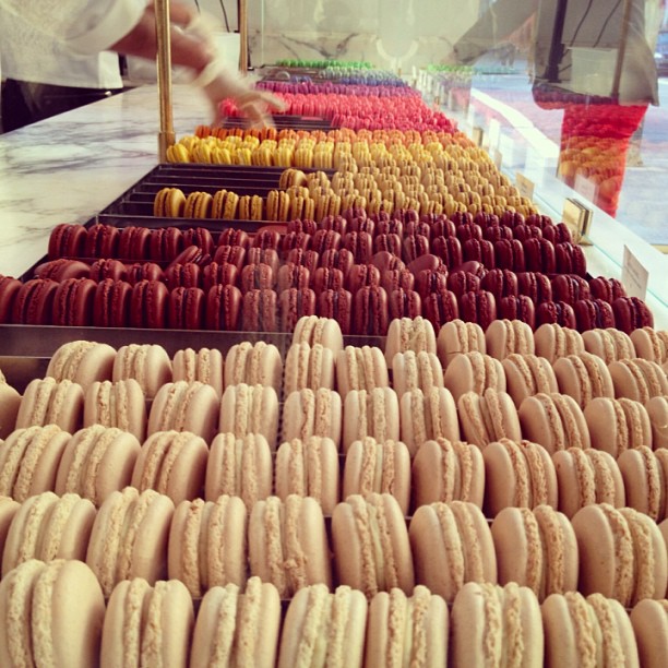 Rainbow of Macarons at Bottega Louie - Los Angeles